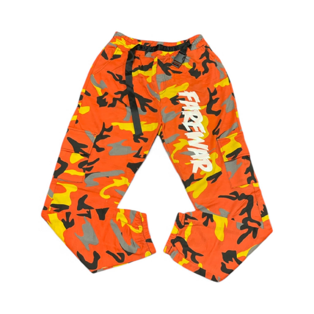 FareWar Orange Camo Joggers