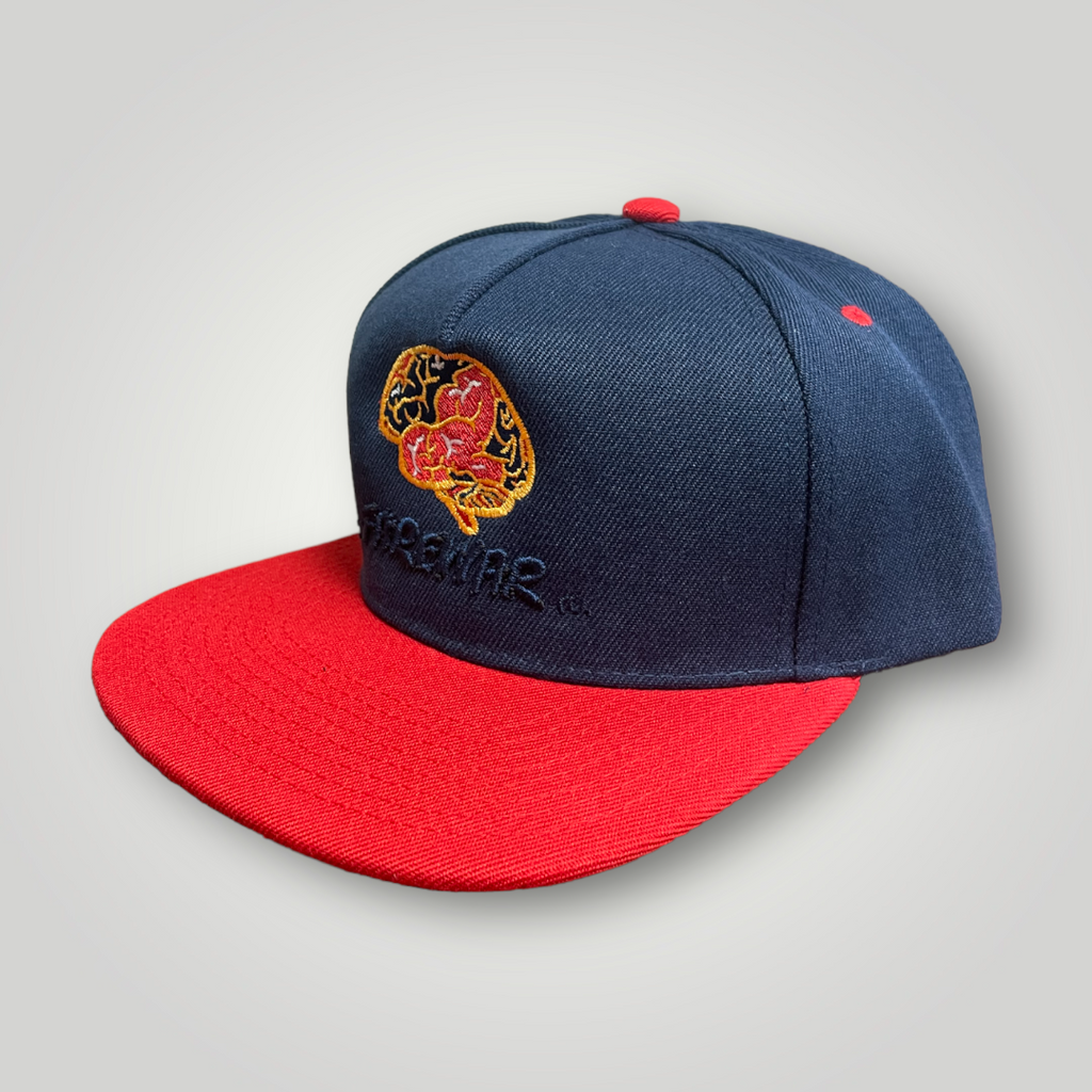 USA Navy Blue/Red Logo SnapBack