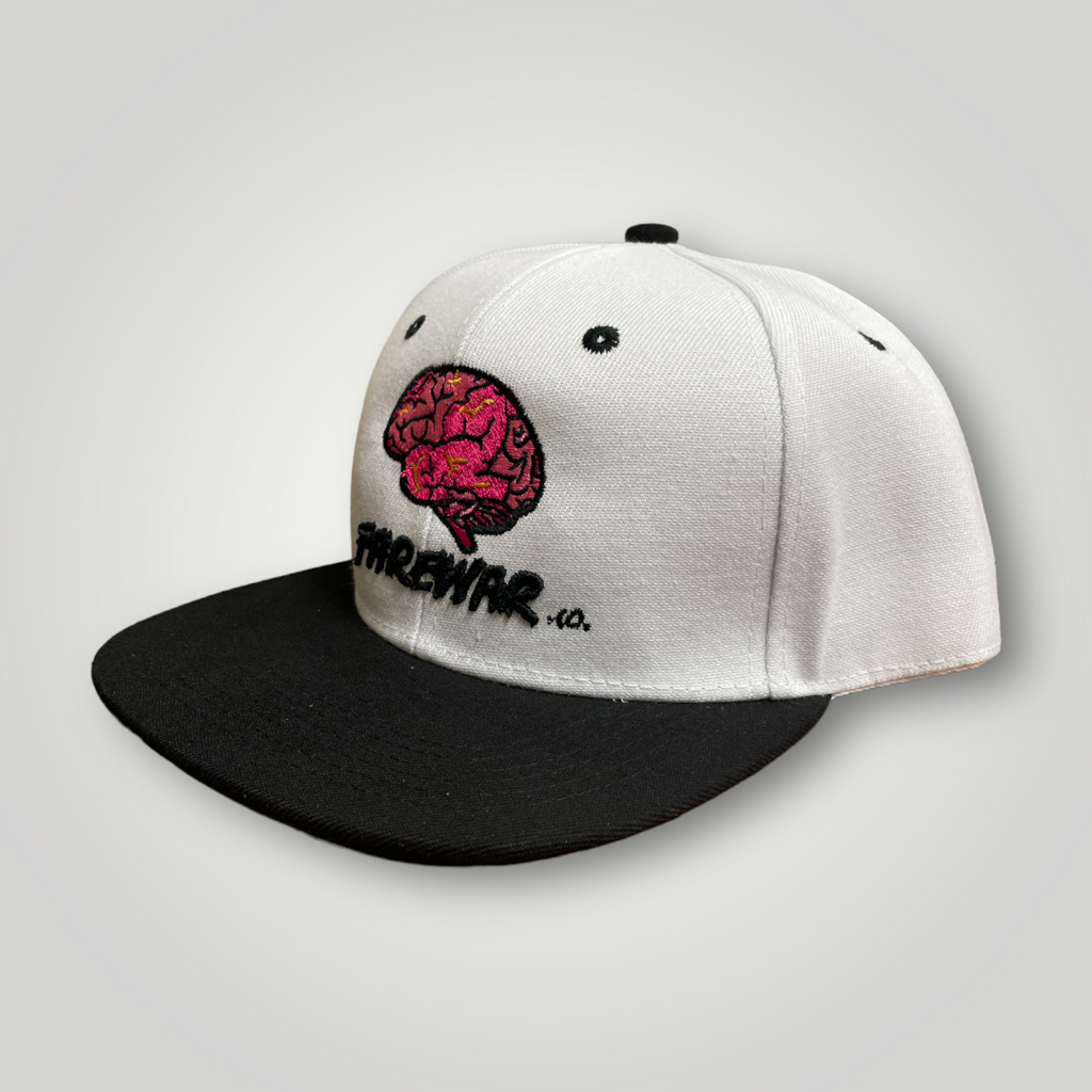 Chalk Board White/Black Logo SnapBack