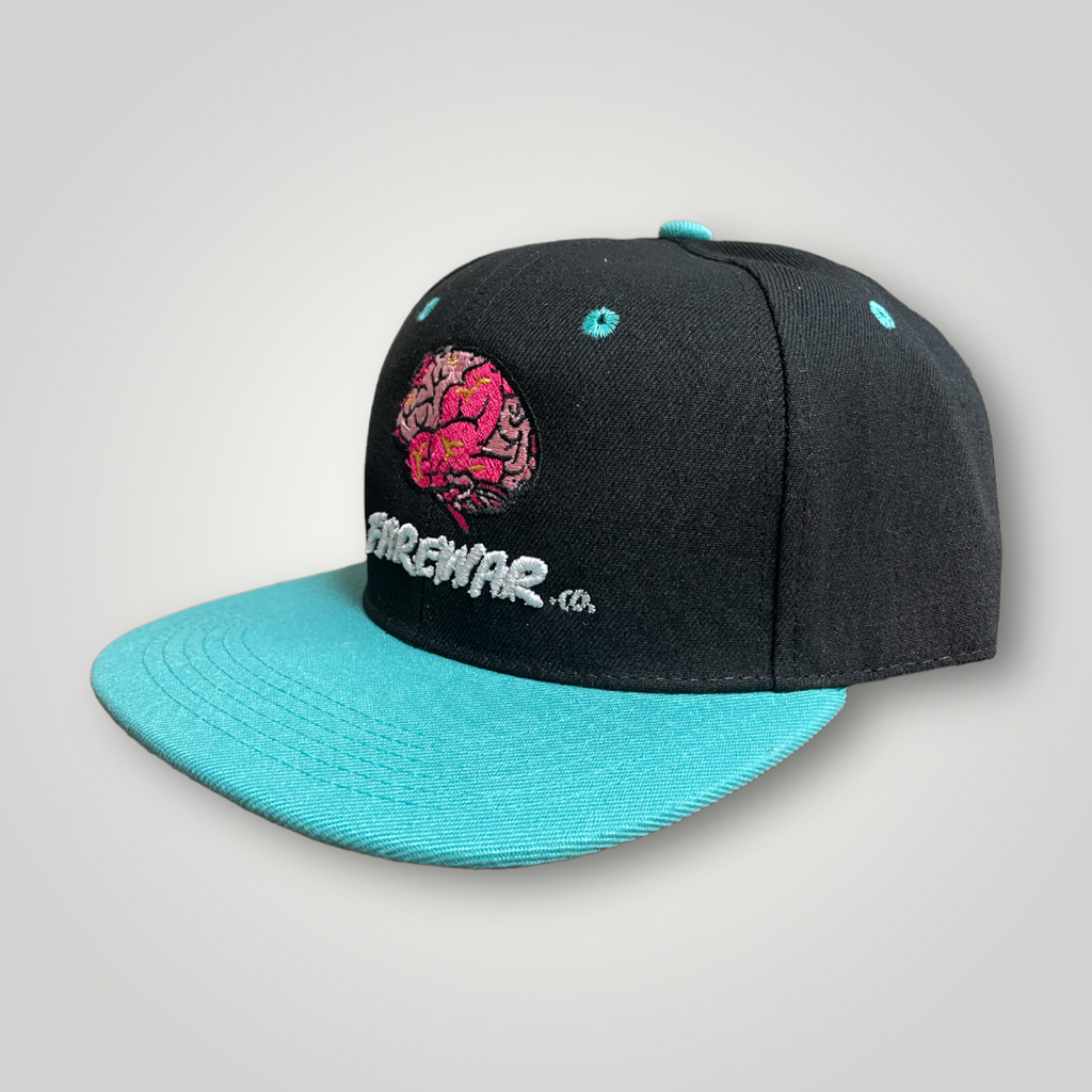 SwordFish Black/Teal Logo SnapBack